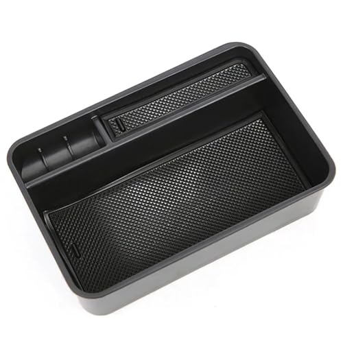 CIENUWPD Auto Aufbewahrungsbox Container Halter Schindel zentrale Styling Tablett Fall Zubehör Auto für Infiniti QX80 für Nissan Patrol Y62(Black) von CIENUWPD