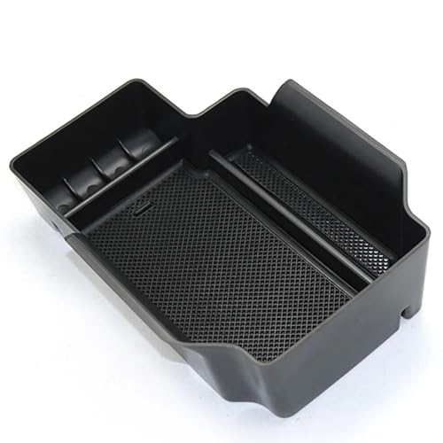 CIENUWPD Auto Aufbewahrungsbox zentral Container Halter Styling Tablett Palette Fall Sachen Abdeckung Zubehör Dekoration Auto für GMC Canyon(Black) von CIENUWPD