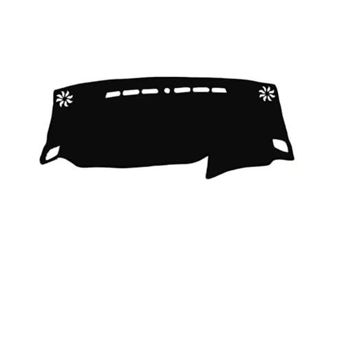 CIENUWPD Auto Dashboard Abdeckung Center Console Protector Teppich Dashmat Sonnenschutz Zubehör für GAC Trumpchi GS4 2018 2019(Right-Black) von CIENUWPD