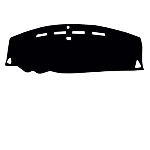 CIENUWPD Auto Dashboard Abdeckung Dash Matte Teppich Teppich 2 Schichten Sonnenschirm Auto Cape für Mitsubishi Outlander 2nd Gen CW/ZG/ZH 2006 – 2012(LHD Black Trim) von CIENUWPD