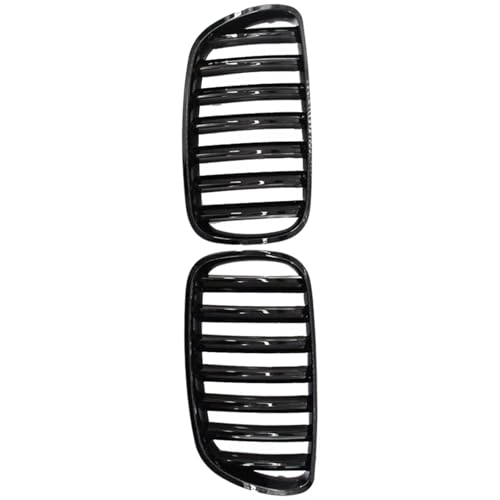 CIENUWPD Auto Frontstoßstange Nierengrill Glänzend Schwarz Racing Grills für BMW E83 X3 2007 2008 2009 2010 51113420087 51113420088(Gloss Black) von CIENUWPD