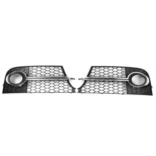 CIENUWPD Auto Kühlergrill Wabengrill Abdeckung Mesh Grill Nebelscheinwerfer Kühlergrill Abdeckung für Audi TT MK2 S-LINE TTS 2011-2014 8J0807681KT94(Chrome Silver) von CIENUWPD