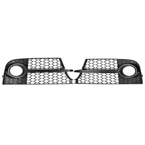 CIENUWPD Auto Kühlergrill Wabengrill Abdeckung Mesh Grill Nebelscheinwerfer Kühlergrill Abdeckung für Audi TT MK2 S-LINE TTS 2011-2014 8J0807681KT94(Glossy Black) von CIENUWPD