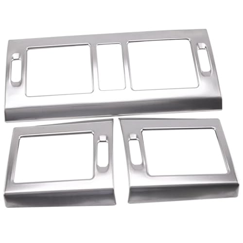CIENUWPD Auto Silber Edelstahl Klimaanlage Vent Outlet Panel Abdeckung Trim für Mercedes Benz X204 GLK 2008-12 von CIENUWPD