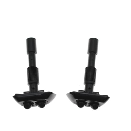 CIENUWPD Chroming & Schwarz Scheinwerfer Lampe Waschanlage Düse Jet für BMW E38 7 Series 725 728 730 735 740 750 1994-2001 61678370559 61678370560(Black Set) von CIENUWPD