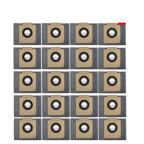 CIENUWPD Ersatzteile für Eufy X10 Pro Omni Roboterstaubsauger, Hauptbürste, Seitenbürste, Staubbeutel, HEPA-Filter, Zubehör (x20 Staubbeutel) von CIENUWPD