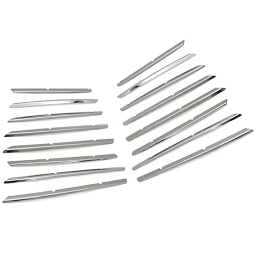 CIENUWPD Ersatzteile für die vordere Stoßstange Oben und unten am Kühlergrill aus Edelstahl für Peugeot 3008 GT 2016-2020 5008 GT 2017-2020(Silver) von CIENUWPD