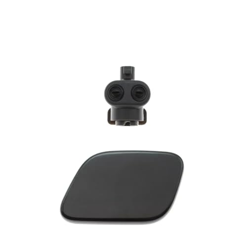 CIENUWPD Frontstoßstange Scheinwerferwaschanlage Sprühdüse Jet Abdeckkappe mit Stecker für Nissan Qashqai Dualis J10 2010 2011 2012 2013 2014(Black LH) von CIENUWPD