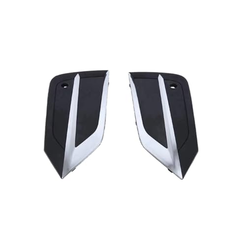 CIENUWPD Frontstoßstangengrill Nebelscheinwerferblende Nebelscheinwerfergrill Autoersatzteile für Volvo XC60 MK2 2018-2021 31694538 31694539(Silver Black) von CIENUWPD