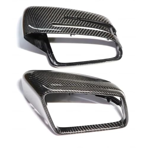 CIENUWPD Hellschwarz/Carbonkappe Spiegel Carbon Fiber Spiegelabdeckung für Mercedes W204 W207 W212 W176 W218 W221 A C CLS E CLA Class(Real Carbon Fiber) von CIENUWPD