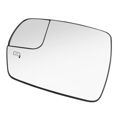 CIENUWPD Linker oder rechter Türflügel, beheizter Rückspiegel, Glas, Seitenspiegel, weiße Linse für Ford Edge 2015 2016 2017 2018(Left Driver Side) von CIENUWPD