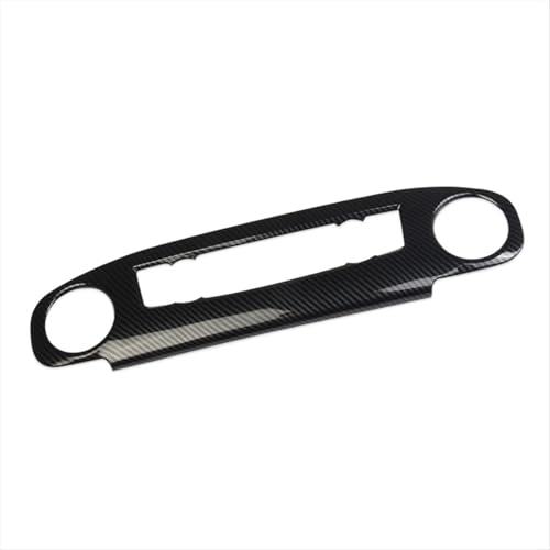 CIENUWPD Mittelkonsole Klimaanlage Schalter Panel AC Abdeckung Trim Zubehör, ABS Carbon Fiber für Nissan Frontier 2022-2024 von CIENUWPD