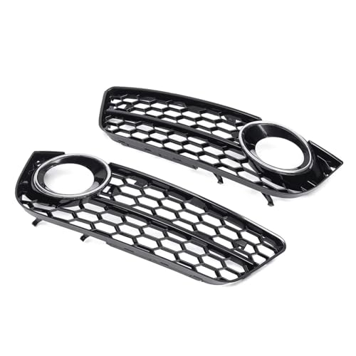 CIENUWPD Nebelscheinwerfer Mesh Grill Abdeckung Frontstoßstange Grill Auto Styling für Audi A5 Coupe/Sportback 2008-2011 A5 Cabriolet 2010-2011(with Chrome) von CIENUWPD