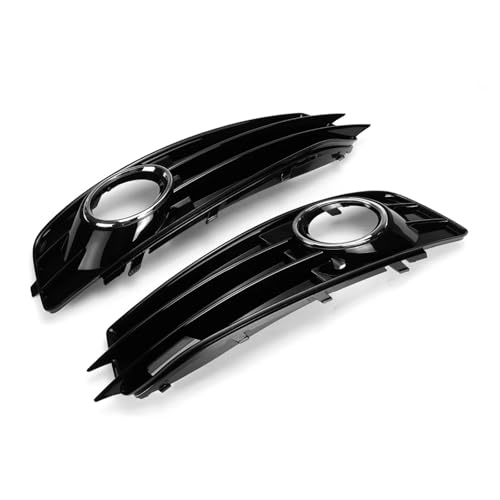 CIENUWPD RM-CAR Chrom/Glänzend Frontstoßstange Unterer Nebelscheinwerfer Grill Kühlergrill Frontgrill für Audi A3 8P S-Line 2009-2012 8P0807682 8P0807681(Chrome Silver) von CIENUWPD