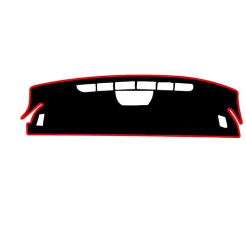 CIENUWPD Silikon rutschfeste Auto Armaturenbrett Abdeckung LHD Armaturenbrett Matte Teppich Kissen Sonnenschutz Matte Zubehör für Chery Arrizo 8 2022-2025(Black Edge) von CIENUWPD
