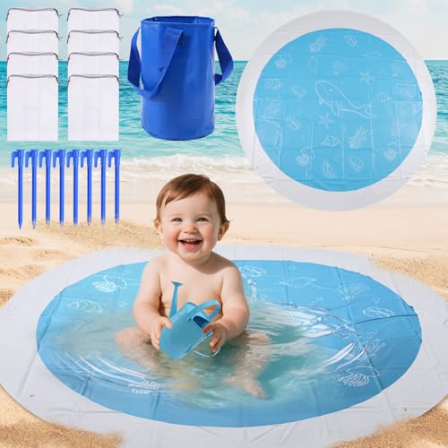 2 x 2 m Strand-Pool-Decke, 2-in-1-Plansch-Strandmatte von CIEOVO
