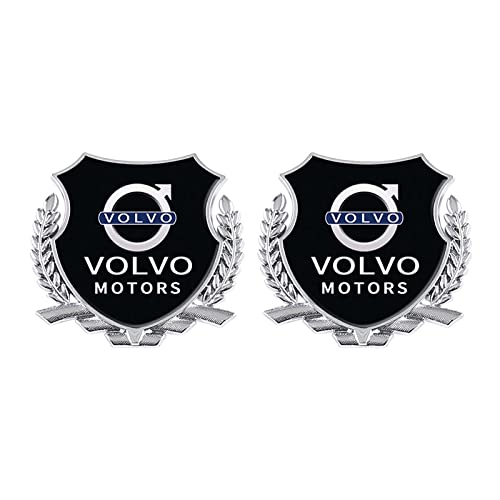 CIFEAR 2pcs Auto Heckaufkleber Kofferraum Aufkleber für Volvo 3D-Car-Styling-Zubehör Auto-Aufkleber-Logo-Emblem Abzeichen-Styling-Aufkleber,B von CIFEAR