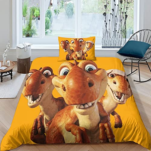 CIFEAR Ice Age Bettwäsche-Set, 3D Drucken Animation, Set Mit Kissenbezug Und Bettbezug, Bettwäsche, Zipper Öffnen Und Schließen, Geschenke Für Kinder Single（135x200cm） von CIFEAR