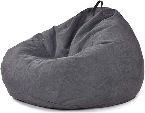 Sitzsackbezüge (ohne Füllung), ultraweiche, bequeme Bodenliege, waschbarer Cord-Aufbewahrungsstuhl, großer Sitzsack-Sofabezug for Erwachsene und Kinder, drinnen und draußen ( Farbe : Star Black , Größ von CIFFRA