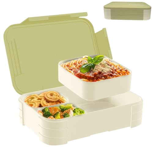 CIGAA Brotdose Kinder mit Fächern, 1200ml Bento Box Kinder, Auslaufsicher Lunchbox Brotbox mit fächern für Mädchen & Jungen,Mikrowelle/spülmaschinenfest CIGAA Brotdose Kinder mit Fächern, 1200ml Bento Box Kinder, Auslaufsicher Lunchbox Brotbox mit fächern für Mädchen & Jungen,Mikrowelle/spülmaschinenfest von CIGAA