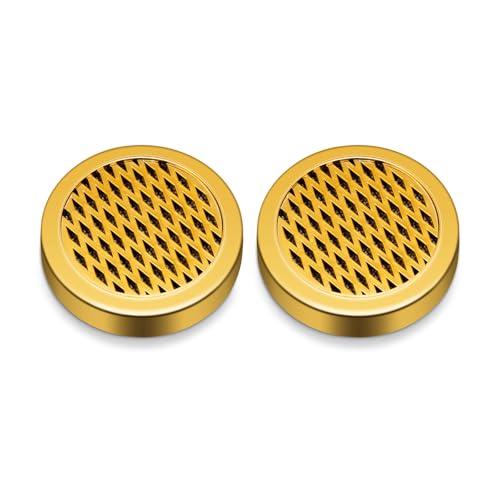 CIGARLOONG Zigarren-Luftbefeuchter 2er Pack, Runder Luftbefeuchter für Zigarren-Luftbefeuchter, Erhöhung der Luftfeuchtigkeit Halten Sie Zigarren/Tabak frisch (Gold) von CIGARLOONG