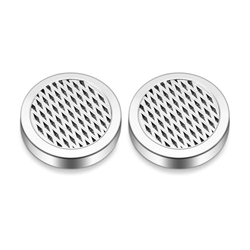 CIGARLOONG Zigarren-Luftbefeuchter 2er Pack, Runder Luftbefeuchter für Zigarren-Luftbefeuchter, Erhöhung der Luftfeuchtigkeit Halten Sie Zigarren/Tabak frisch (Silber) von CIGARLOONG