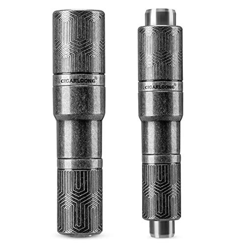 CIGARLOONG Zigarrenpunsch Doppelklinge Sharp Size Drill Zigarrenschneider (Silber) von CIGARLOONG