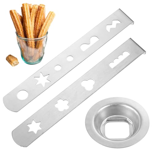 CIGTSICO 3 Stück Spritzgebäckvorsatz, 8 Formen Spritzgebäck Aufsatz, Spritzgebäckvorsatz Gebäckvorsatz Mit Verbindungsring für Fleischwolf Küchenmaschine (Modell 5 Fleischwolf) von CIGTSICO