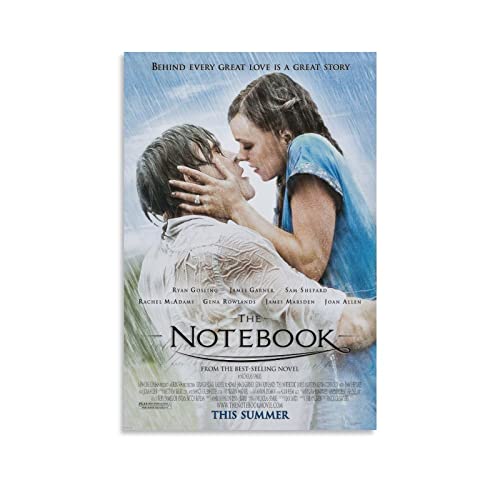 2000er Jahre Drama Filme The Notebook Poster Leinwand Wandkunst Poster Dekorative Schlafzimmer Modern Home Print Bild Kunstwerke Poster 20x30cm von CIHUI