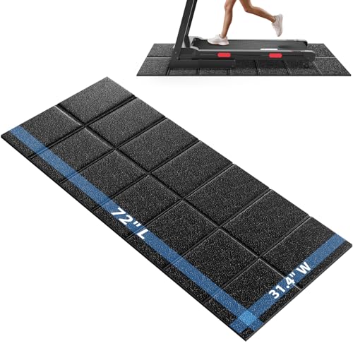 CIIHI Faltbare Gummi-Laufbandmatte – Fußmatten für Heim-Fitness, Bodenschutz mit Rutschfester Textur, leicht zu reinigen und zu pflegen, 182,9 cm L x 79,8 cm B CIIHI Faltbare Gummi-Laufbandmatte – Fußmatten für Heim-Fitness, Bodenschutz mit Rutschfester Textur, leicht zu reinigen und zu pflegen, 182,9 cm L x 79,8 cm B von CIIHI C