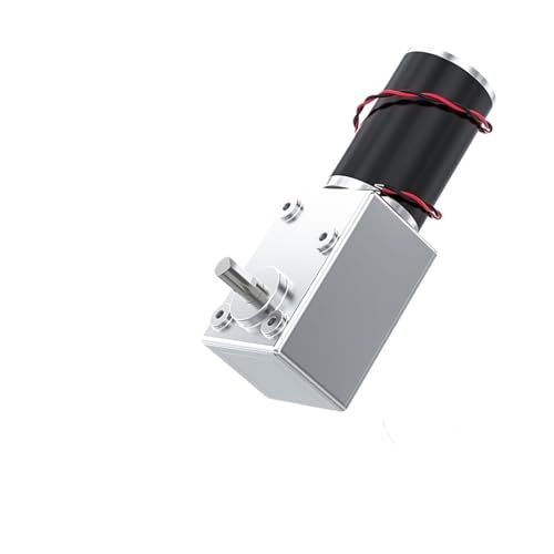 CIJIAOPOYU 5882-50ZY Schneckengetriebemotor 12 V/24 V Vorwärts- und Rückwärtsgeschwindigkeit einstellbar 1,5 U/min ~ 440 U/min Gleichstrommotor mit hohem Drehmoment(42RPM,12V Bracket Motor) von CIJIAOPOYU