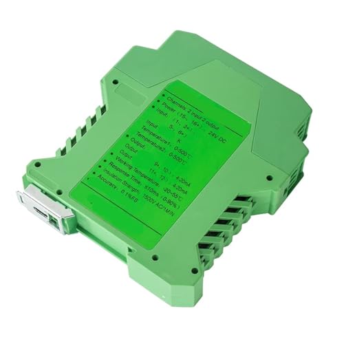 Temperaturtransmitter 0–1000 °C bis 4–20 mA 0–10 V DIN 1-in 1-out 0–10 V 0–5 V TC Temperaturkonverter Thermoelement Typ K(2 in 2 out 1-5V) von CIJIAOPOYU