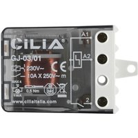 CILIA Stromstoßschalter, einpoliger Schalter 1 Schließer, AC (50/60Hz), Standard, 230 V, Steckklemmen. von CILIA