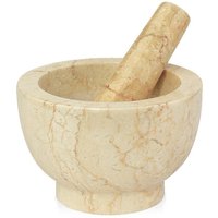 CILIO Mörser strukturierter Marmor 8,5cm Ø13cm elfenbein von cilio tisch-accessoi