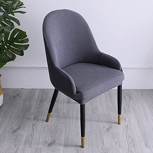 Elastische einfarbig Stuhl Abdeckung, Hause Spandex Stretch Hussen Stuhl Sitzbezüge Für Küche Esszimmer Hochzeit Veranstaltungs Home (Color : B, Size : 6 Stück) von CILUA