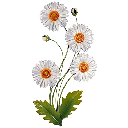 CIM Metall Wand-Deko - 3D Daisy 68cm - tierische 3D Wandbilder - Wandschmuck inkl. praktischer Wandbefestigung - lebhafte Wandskulptur von CIM