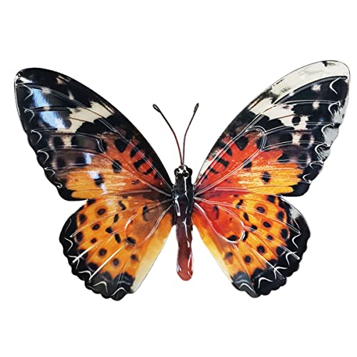 CIM Metall Wand-Deko - Schmetterling Distelfalter - 35cm x 25cm - tierische 3D Wandbilder - Wandschmuck inkl. praktischer Wandbefestigung - Handbemalte Wandskulptur von CIM