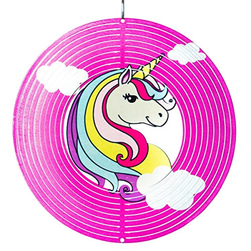 CIM Metall Windspiel – Rainbow Unicorn Pink - 250mm - leichtdrehendes Windmobile mit brillanten Farben- inklusive Aufhängung – attraktive Raum- Fenster und Garten-Dekoration CIM Metall Windspiel – Rainbow Unicorn Pink - 250mm - leichtdrehendes Windmobile mit brillanten Farben- inklusive Aufhängung – attraktive Raum- Fenster und Garten-Dekoration von CIM