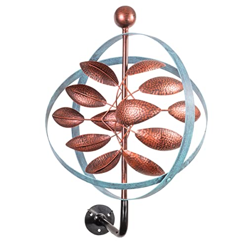 CIM Windspiel 3D Wandbild - Kinetic Spinner 36cm Globe - Ø36cm x 56cm - Wandschmuck inkl. praktischer Wandbefestigung - Handbemalte Wandskulptur von CIM