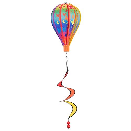 CIM Windspiel - Micro Heißluftballon Butterfly - wetterbeständig - Ballon: Ø17cm x 28cm, Korb: 4cm x 4cm, Spirale: Ø10cm x 35cm - inklusive Aufhängung CIM Windspiel - Micro Heißluftballon Butterfly - wetterbeständig - Ballon: Ø17cm x 28cm, Korb: 4cm x 4cm, Spirale: Ø10cm x 35cm - inklusive Aufhängung von CIM