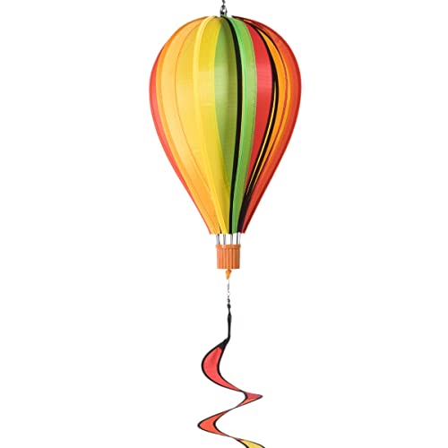 CIM Windspiel - Satorn Balloon Twister Fruits - wetterbeständig - Ballon: Ø23cm x 37cm, Korb: 4cm x 3.5cm, Spirale: Ø10cm x 75cm - inklusive Aufhängung - Geschenkidee von CIM