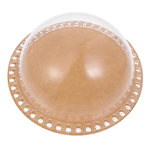 CIMAXIC 1 Satz Acryl Transparentes Kuppelset mit Bodenplatte DIY Zubehör für Handgewebte Taschen für Kreative Handarbeiten und Stilvolle Outdoor Dekoration von CIMAXIC