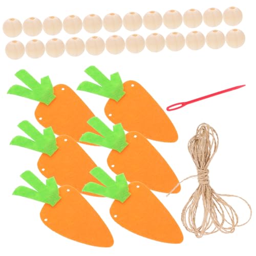 Holz Bead Garland Ostern Decor Karotte Charme Dekorative Hängen 1 Set Ostern Decor Holz Bead Garland Ostern Decor Karotte Charme Dekorative Hängen 1 Set Ostern Decor von CIMAXIC