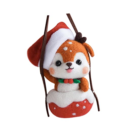 CIMAXIC 1 Satz Spaß Machen Weihnachten Nadel Filzen Dekorationen Ornament bastel Set weihnchtsdeko Filz-Weihnachtsschmuck-Set Weihnachts-Filz-Kits Wolle rot CIMAXIC 1 Satz Spaß Machen Weihnachten Nadel Filzen Dekorationen Ornament bastel Set weihnchtsdeko Filz-Weihnachtsschmuck-Set Weihnachts-Filz-Kits Wolle rot von CIMAXIC
