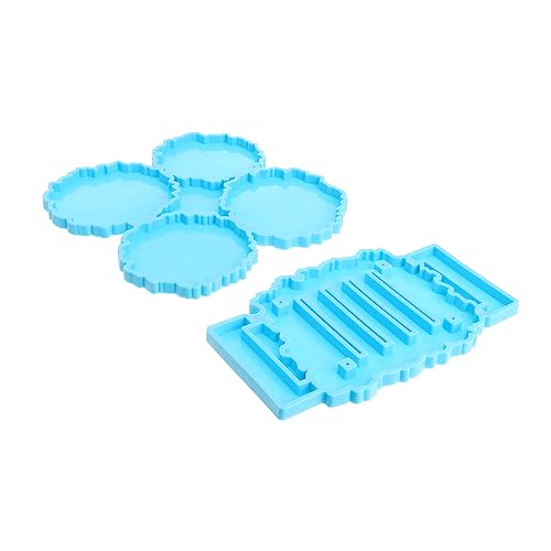 CIMAXIC 1 Satz Untersetzerform Drinnen Untersetzer Silikonform Becherhalterform Untersetzer Formen Becherform Für Epoxidharz Untersetzer Harzform Formen Aus Epoxidharz Kieselgel Blue von CIMAXIC