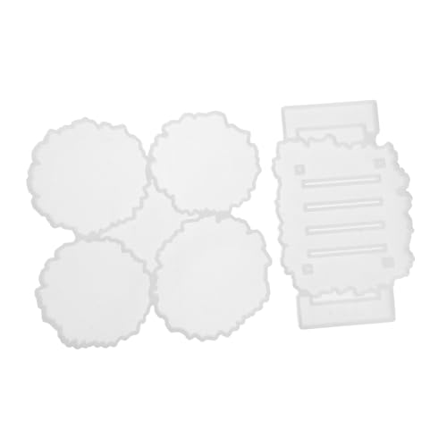 CIMAXIC 1 Satz Untersetzerform creatim bastelmaterial silikongießform bastel materialien silikonform gießform drinnen Fondant Formen aus Epoxidharz untersetzer DIY formen Kieselgel Weiß von CIMAXIC