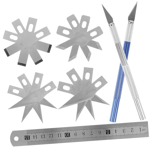 CIMAXIC 1 Satz ausstechplatte Cutter messser bastelmesser Edelstahlmesser foil Cutter Scrapbooking -Tools Rotationsschneider Hobby-Schneidwerkzeug Cuttermesser Hobbymesser Rostfreier Stahl von CIMAXIC