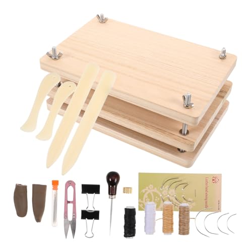 CIMAXIC 1 Set Buchbinder-presswerkzeug Aus Holz Für Anfänger, Komplettes Buchbinder-Set, DIY-buchherstellung, Reparatur, Papierbasteln, Zubehör CIMAXIC 1 Set Buchbinder-presswerkzeug Aus Holz Für Anfänger, Komplettes Buchbinder-Set, DIY-buchherstellung, Reparatur, Papierbasteln, Zubehör von CIMAXIC