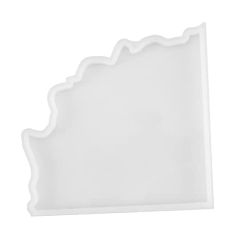 CIMAXIC 1 Stück Kristall-Epoxy-Form wohnungsdeko wohnraumdeko soufleförmchen Waschbare Tassenuntersetzerform giesform Silikonform Schlüssel für Tassenmatten Untersetzer Formen Kieselgel von CIMAXIC