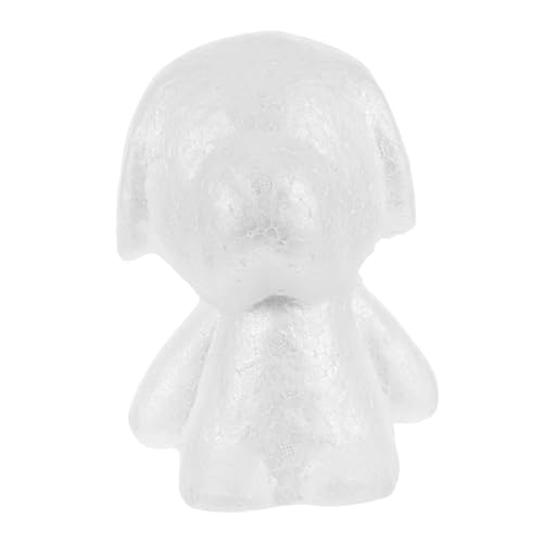 CIMAXIC 1 Stück Rosen Schaum Modell hühner hochzeitsdeko Dekoration Party The Present weißes Welpenmodell Blumendekor kuchenform Modellbau aus Polystyrol Modellierform in Hundeform von CIMAXIC